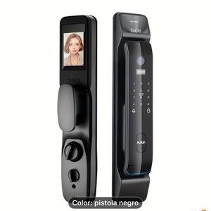 Black Smart Door Lock with Screen